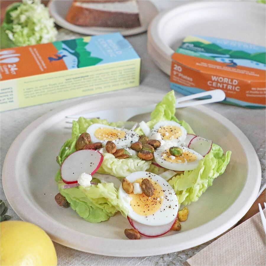 World Centric 9" Compostable Fiber Plates