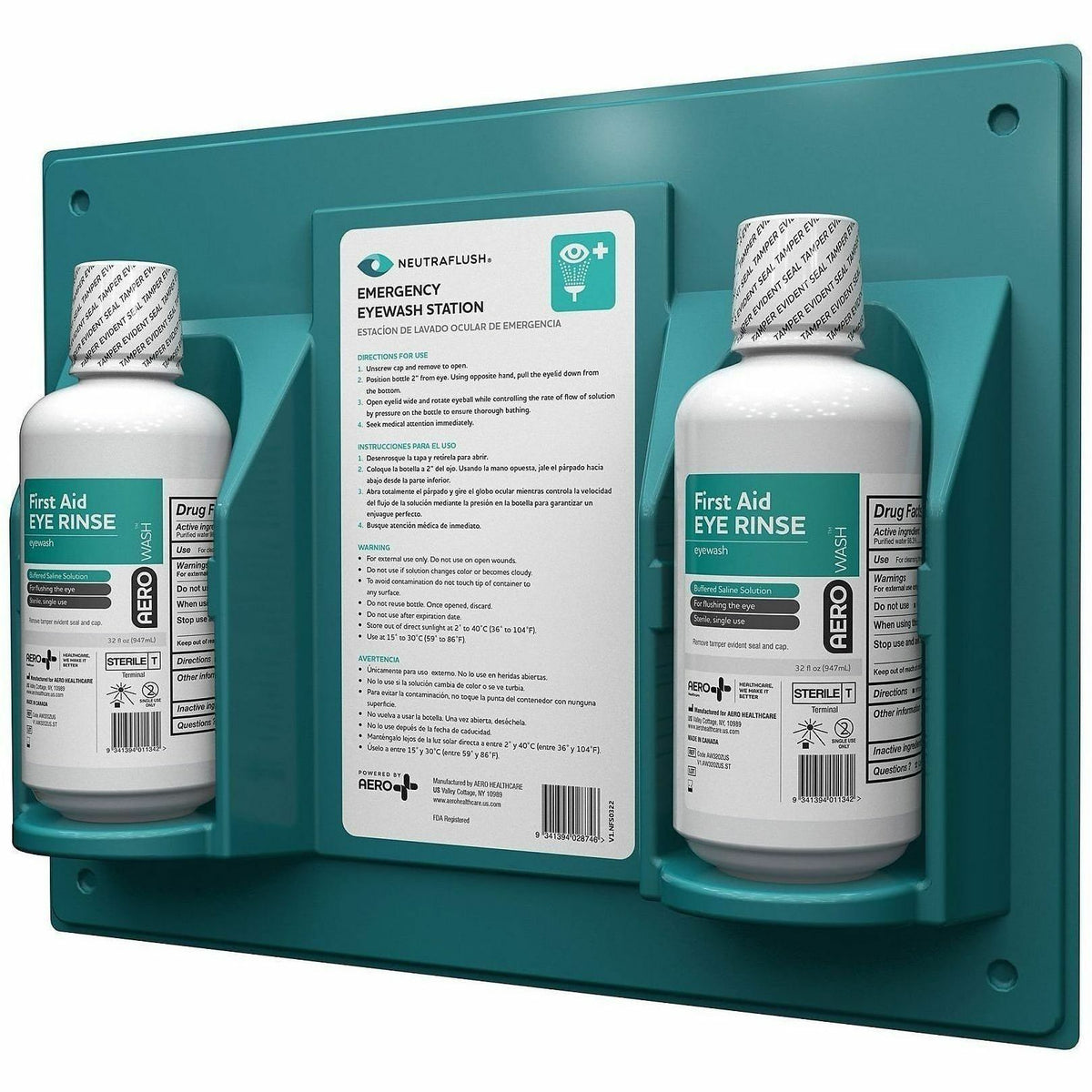 Aero NeutraFlush Eyewash Station Wall Unit