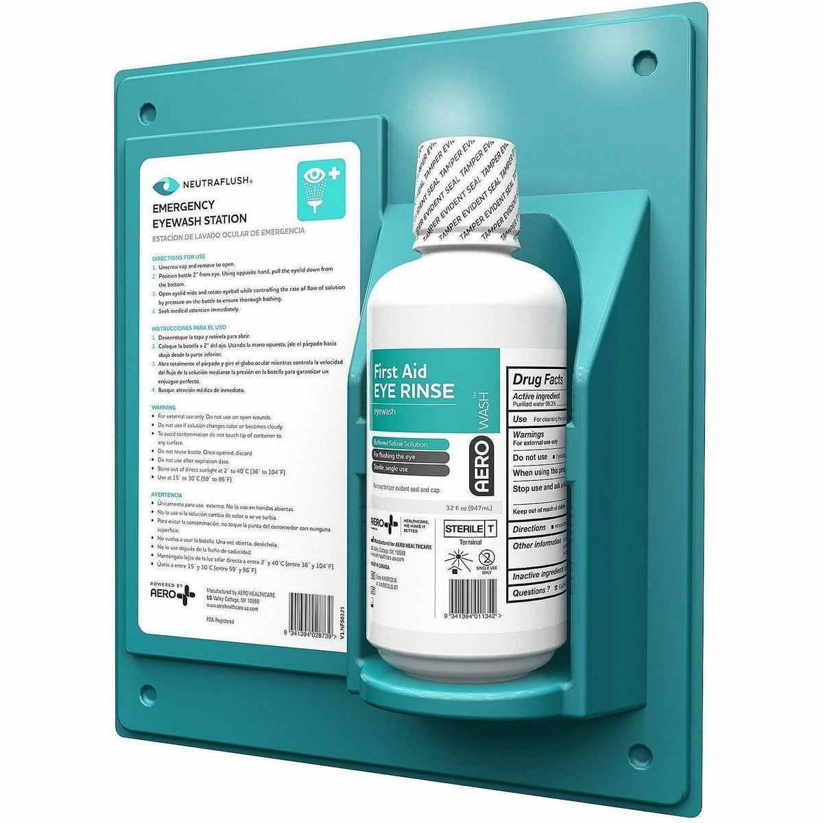 Aero NeutraFlush Eyewash Station Wall Unit