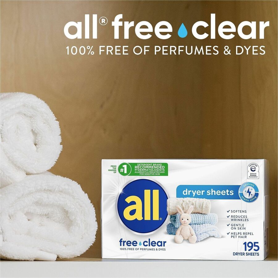 all Free clear Dryer Sheets