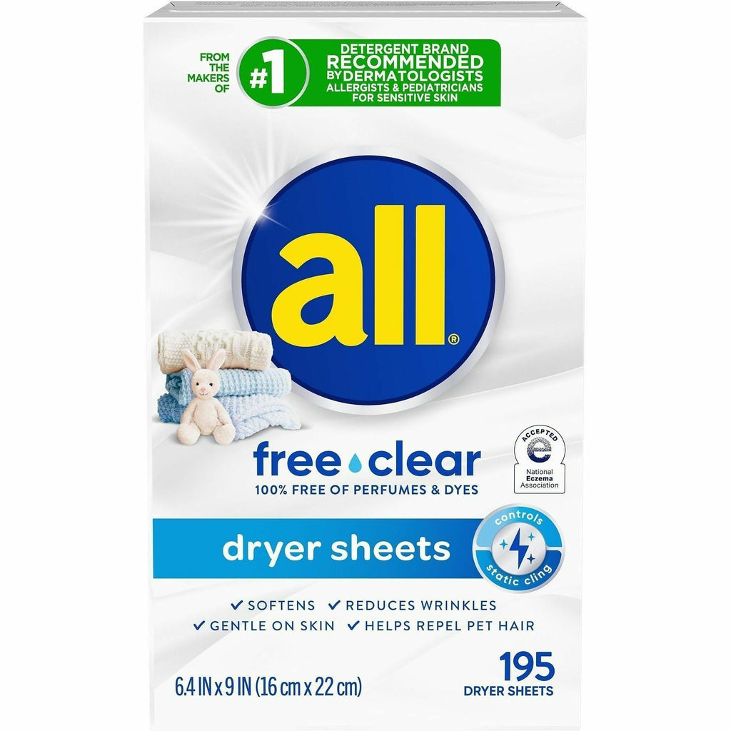 all Free clear Dryer Sheets