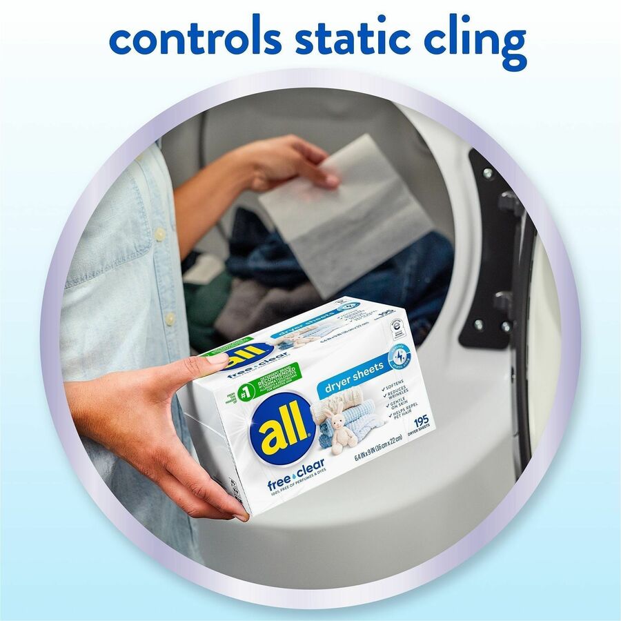 all Free clear Dryer Sheets