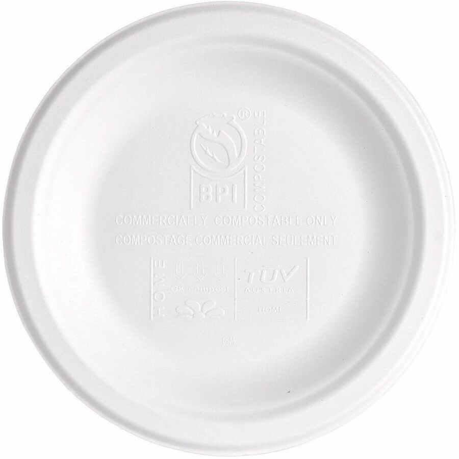Genuine Joe BPI Certified Compostable Paper Plate