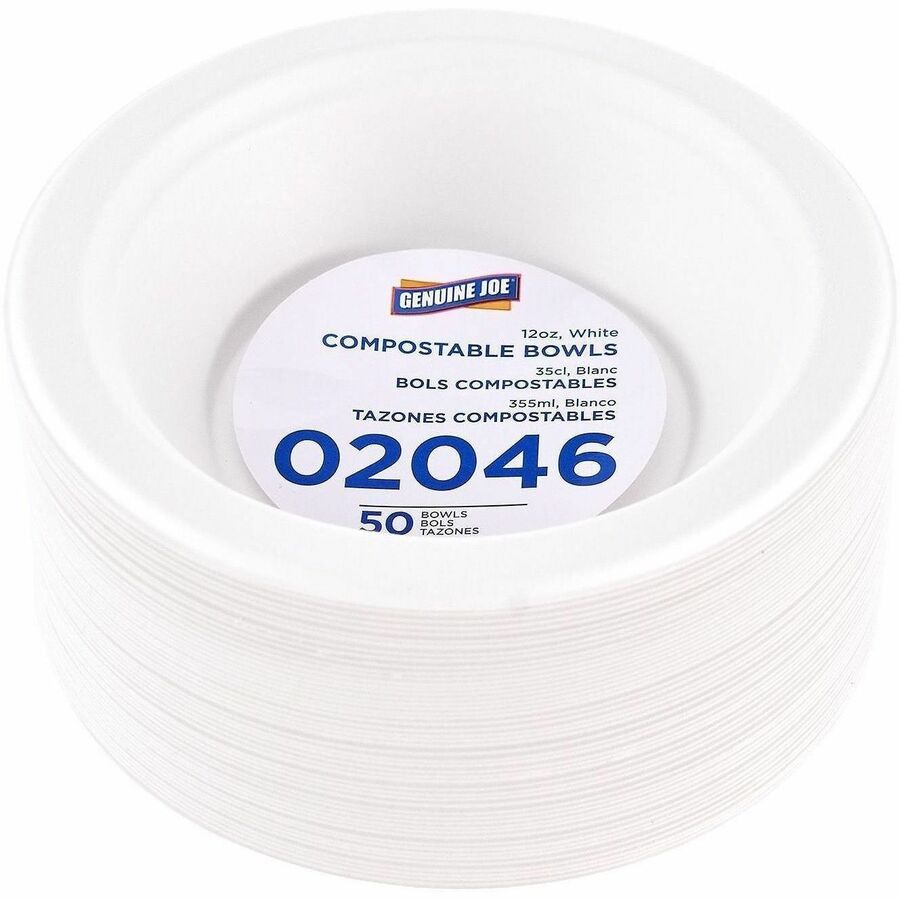 Genuine Joe BPI Certified Compostable Paper Bowl