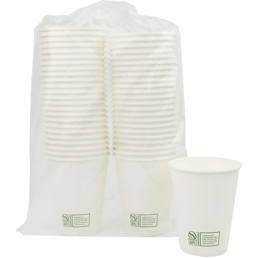 Genuine Joe BPI Certified Compostable Paper Cups