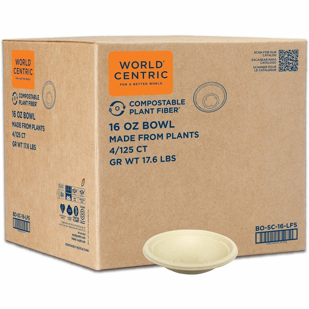 World Centric Compostable Fiber Bowl