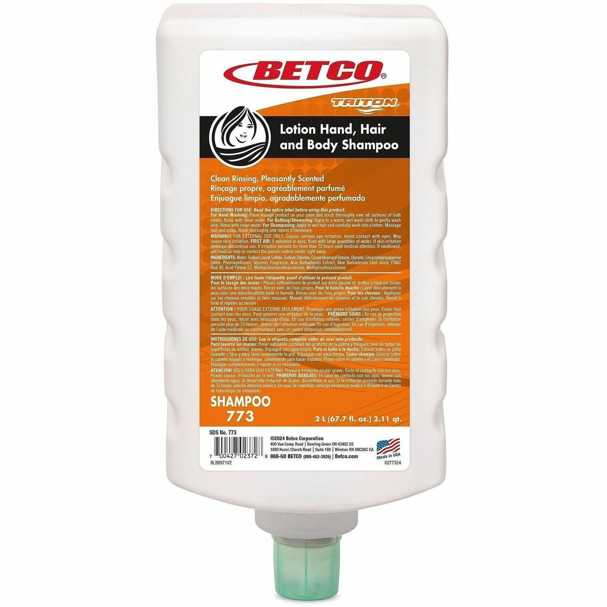 Betco Lotion Hair & Body Shampoo
