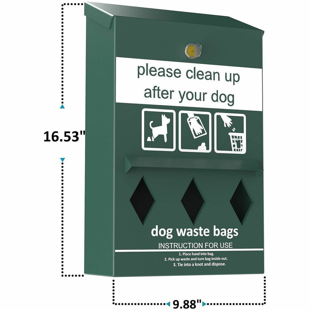 Furloo Wall-Mount Pet Waste Roll Bag Dispenser