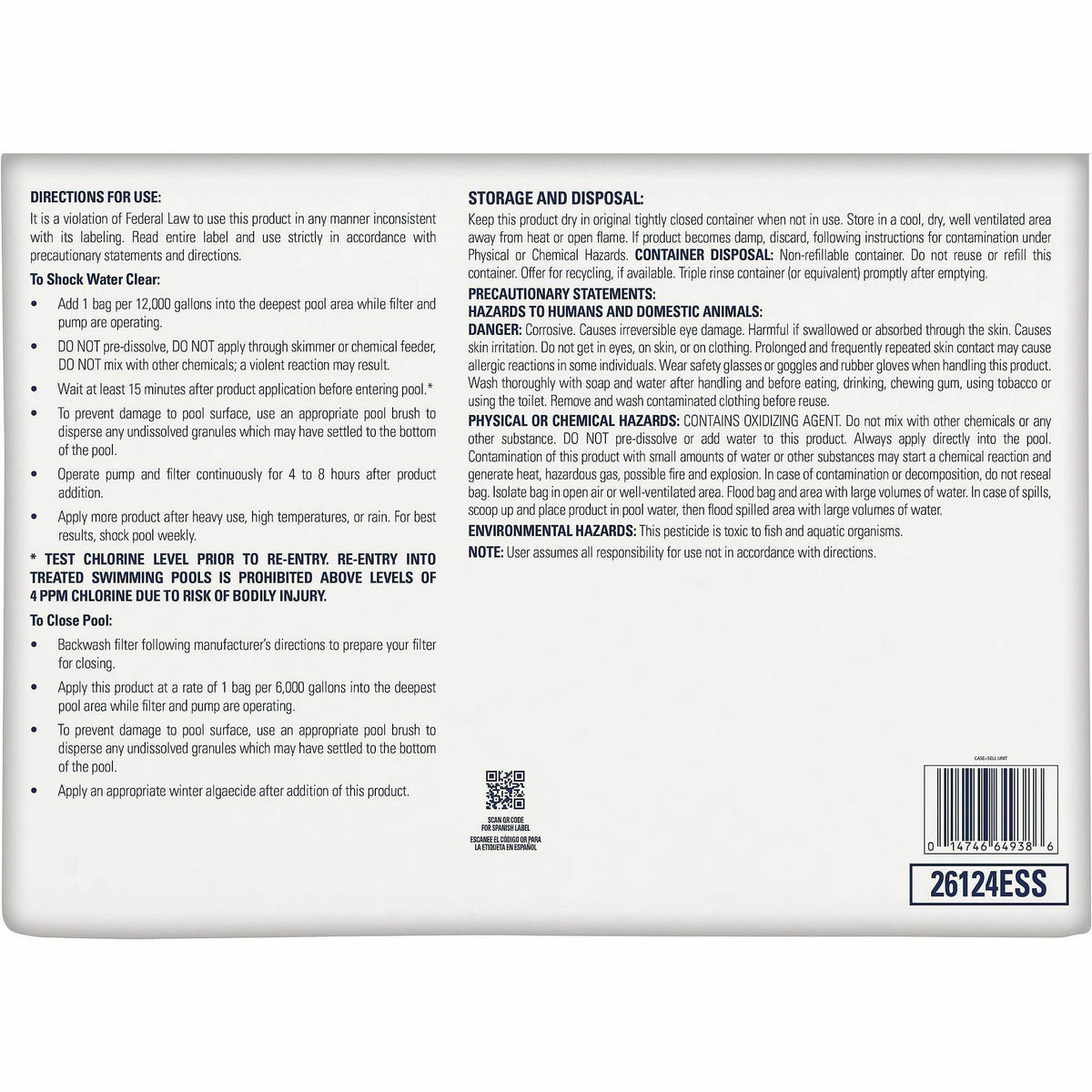 Pool Essential Custom Shock Treatment