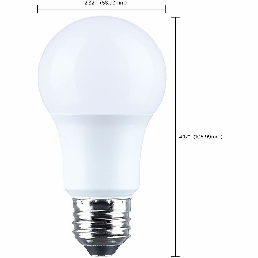 Satco 9.8W A19 LED Frosted Bulbs