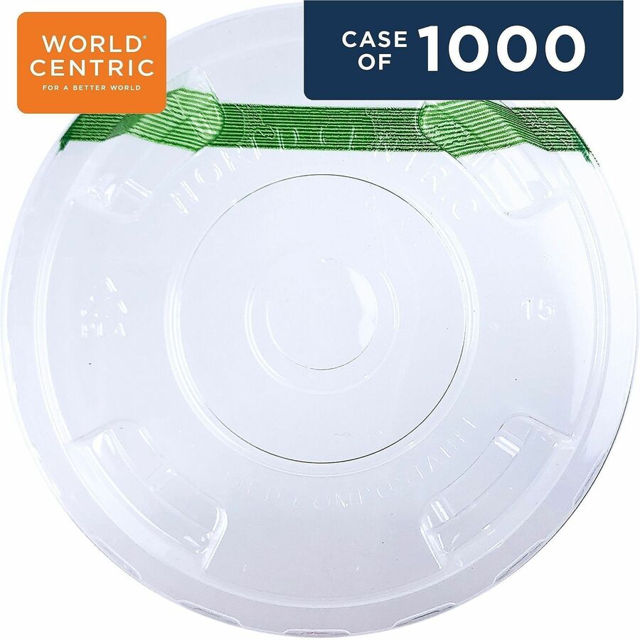 World Centric Compostable Clear Straw Lids