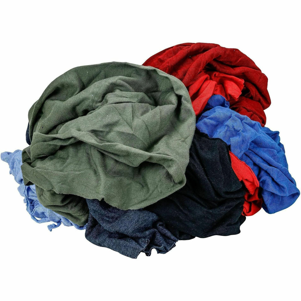Hospeco New Assorted-Color Knit Polo T-Shirt Rags