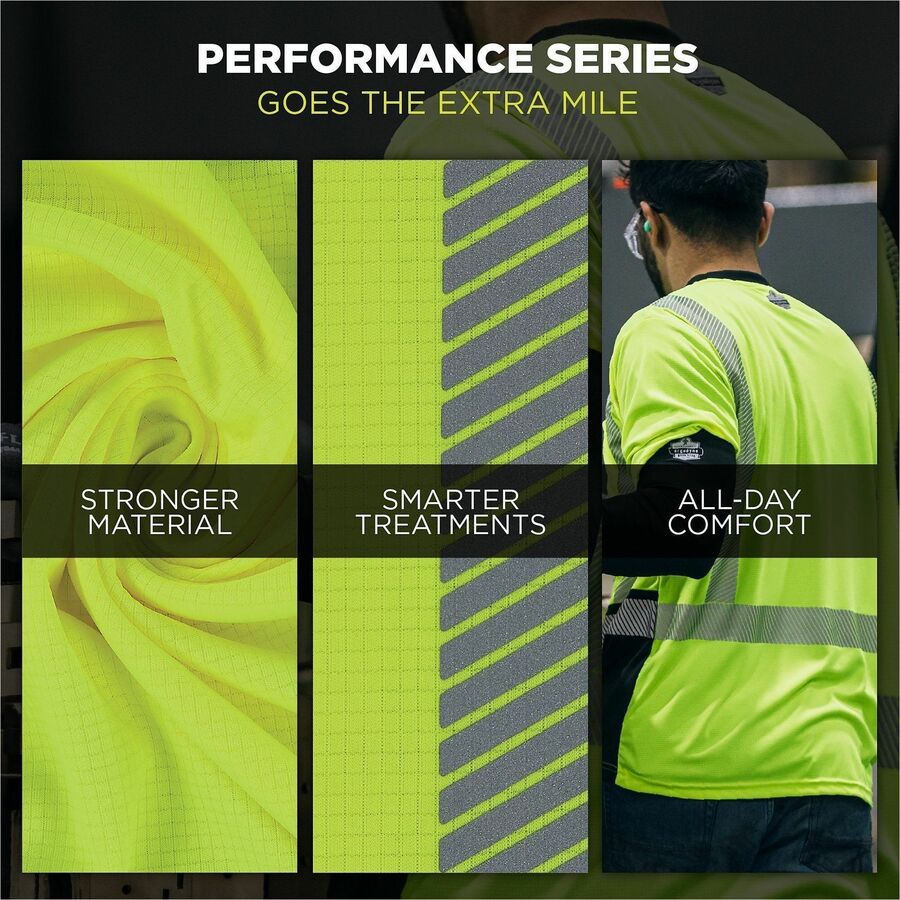 Ergodyne GloWear 8371BK Hi-Vis Long-Sleeve T-Shirt
