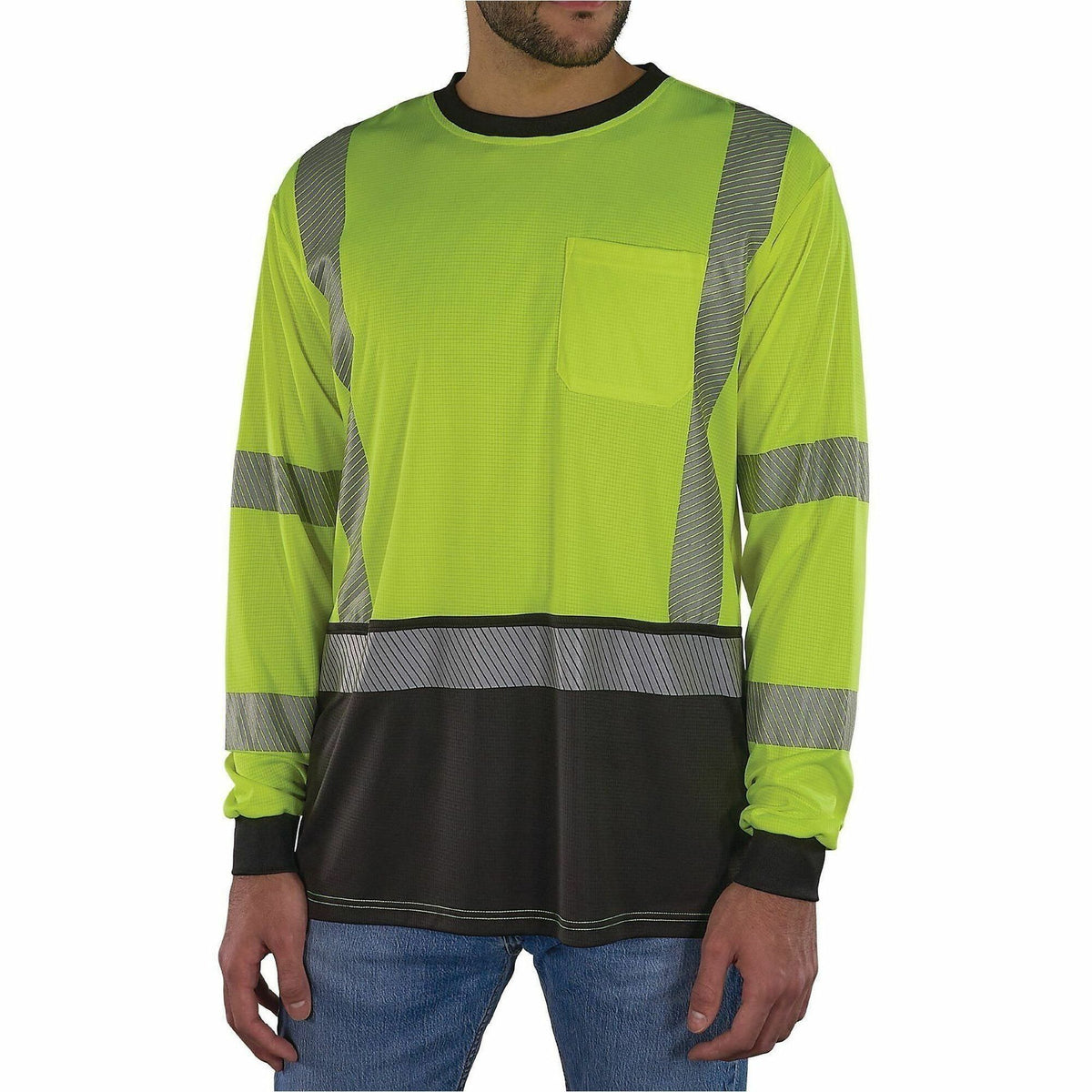 Ergodyne GloWear 8371BK Hi-Vis Long-Sleeve T-Shirt