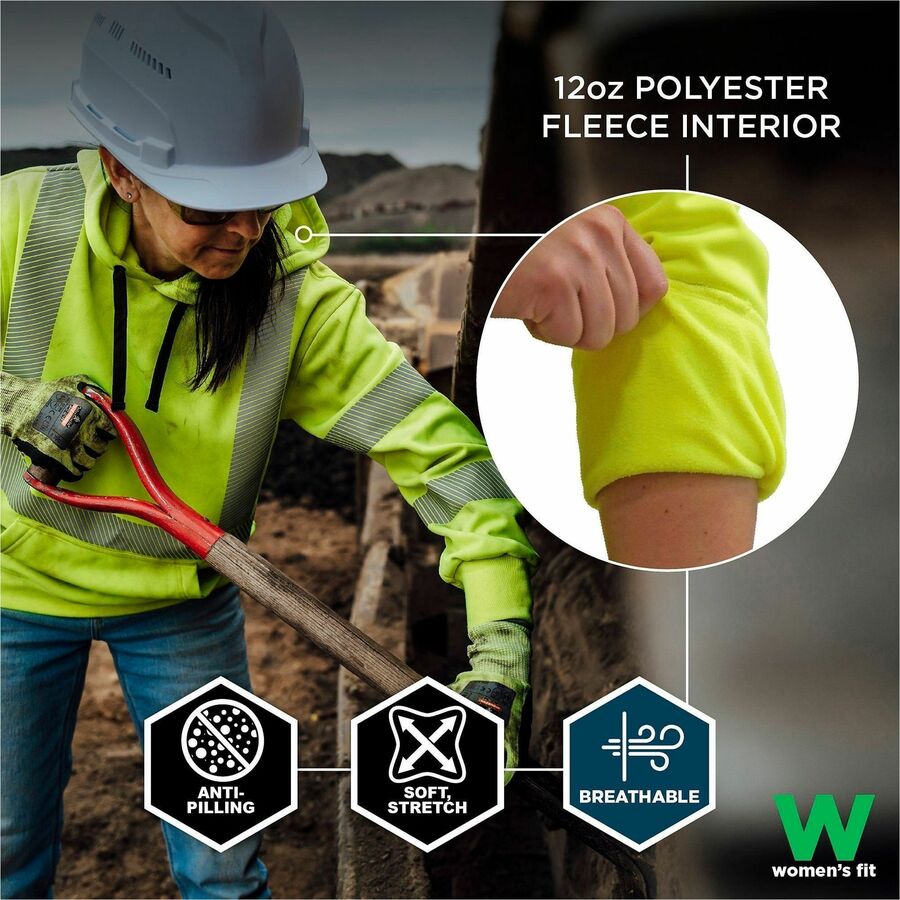 Ergodyne GloWear 8304W Womens Hi-Vis Hooded Sweatshirt