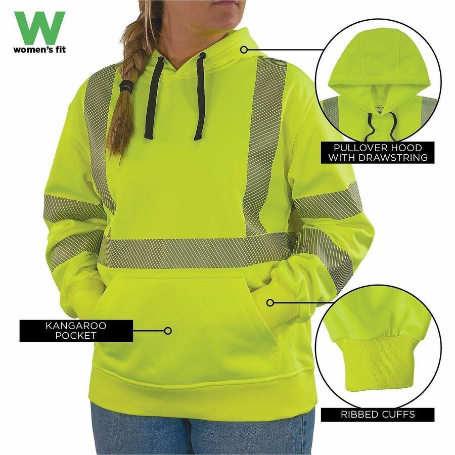 Ergodyne GloWear 8304W Womens Hi-Vis Hooded Sweatshirt