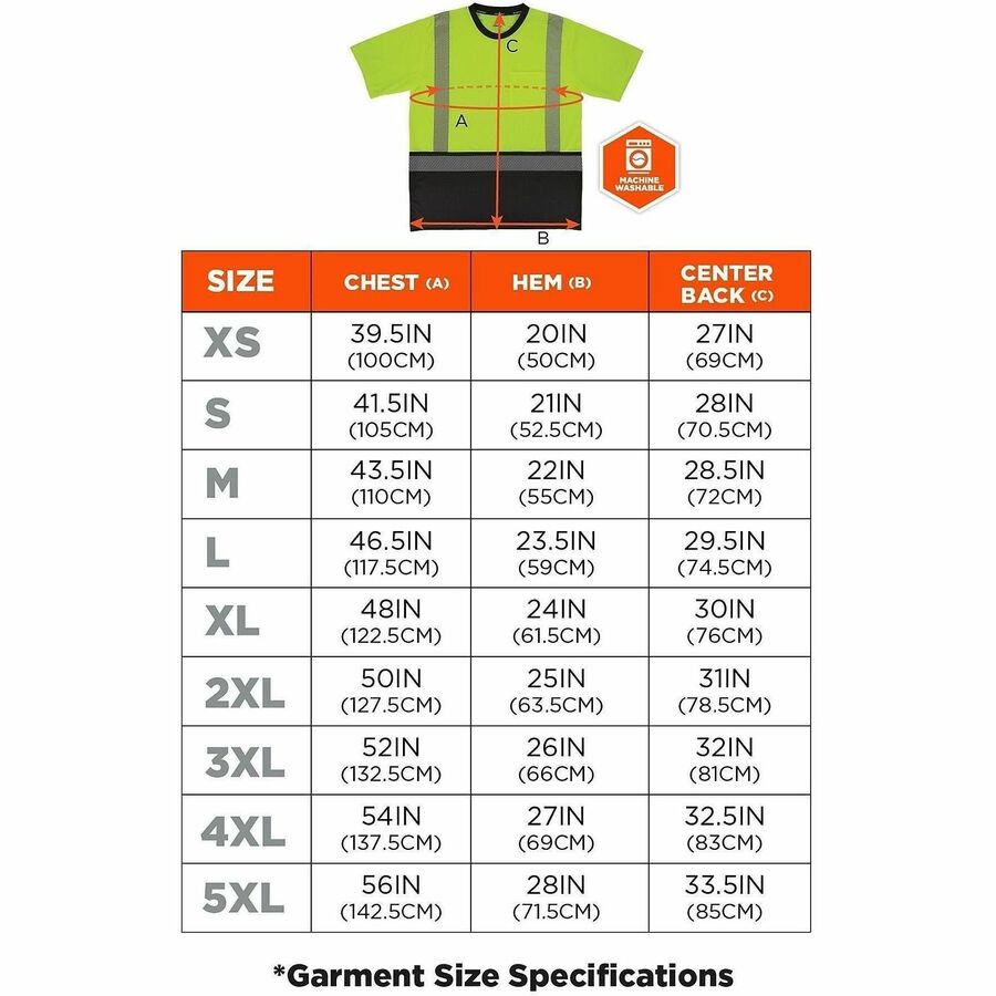Ergodyne GloWear 8294BK Performance Hi-Vis T-Shirt