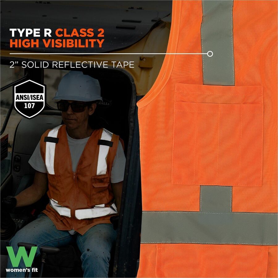 Ergodyne GloWear 8247ZW-S Womens Hi-Vis Surveyor Vest