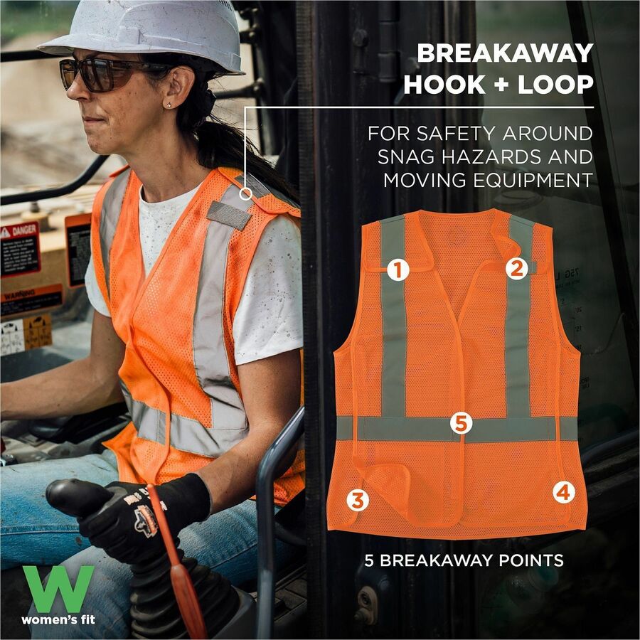 Ergodyne GloWear 8215BAW-S Womens Mesh Hi-Vis Safety Vest