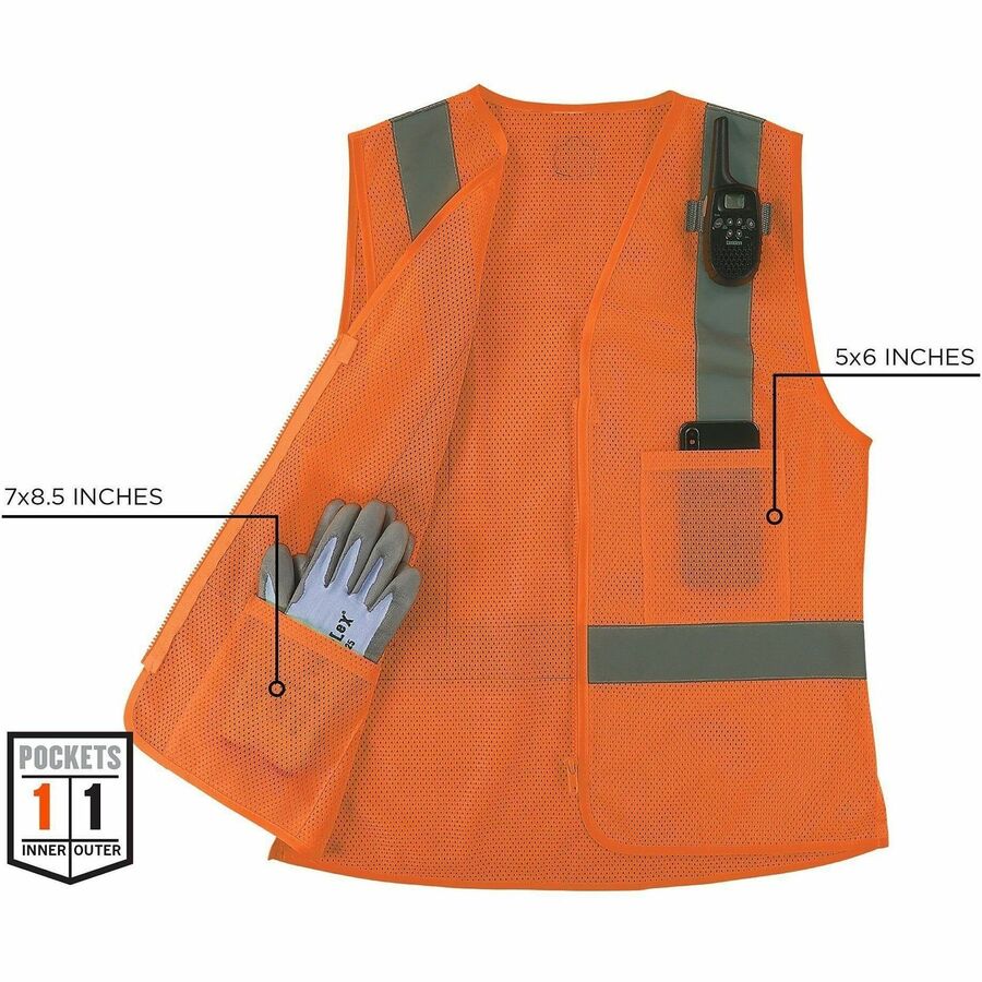 Ergodyne GloWear 8210ZW-S Womens Hi-Vis Safety Vest