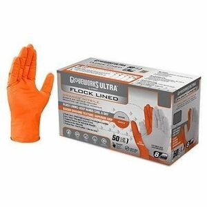 Gloveworks ULTRA RDT Flock-Lined PF Nitrile Gloves