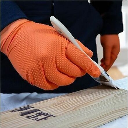 Gloveworks ULTRA RDT Flock-Lined PF Nitrile Gloves