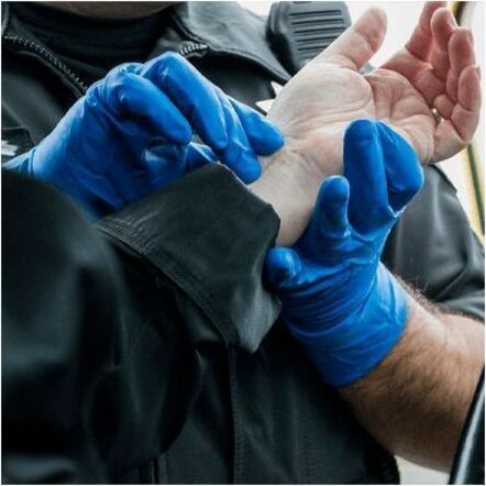 Gloveworks Blue HD Latex Powder-Free Exam Gloves