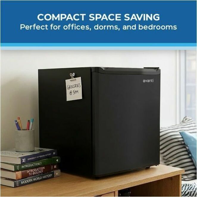 AVANTI 1.6 Cu. Ft. Compact Refrigerator with Auto-Defrost