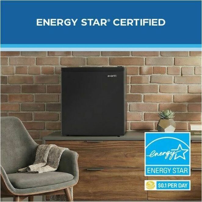 AVANTI 1.6 Cu. Ft. Compact Refrigerator with Auto-Defrost