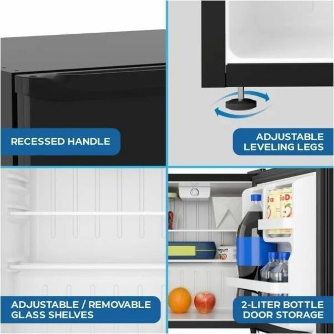 AVANTI 1.6 Cu. Ft. Compact Refrigerator with Auto-Defrost