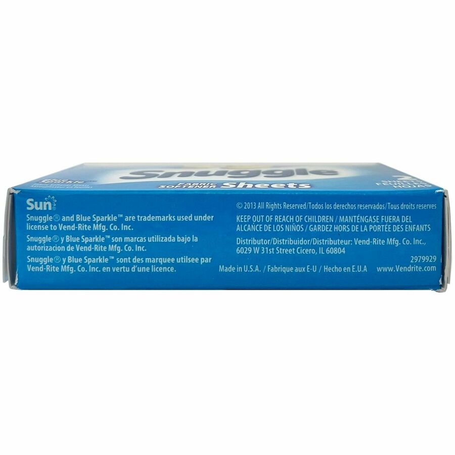 Snuggle Blue Sparkle Single-Use Dryer Sheets