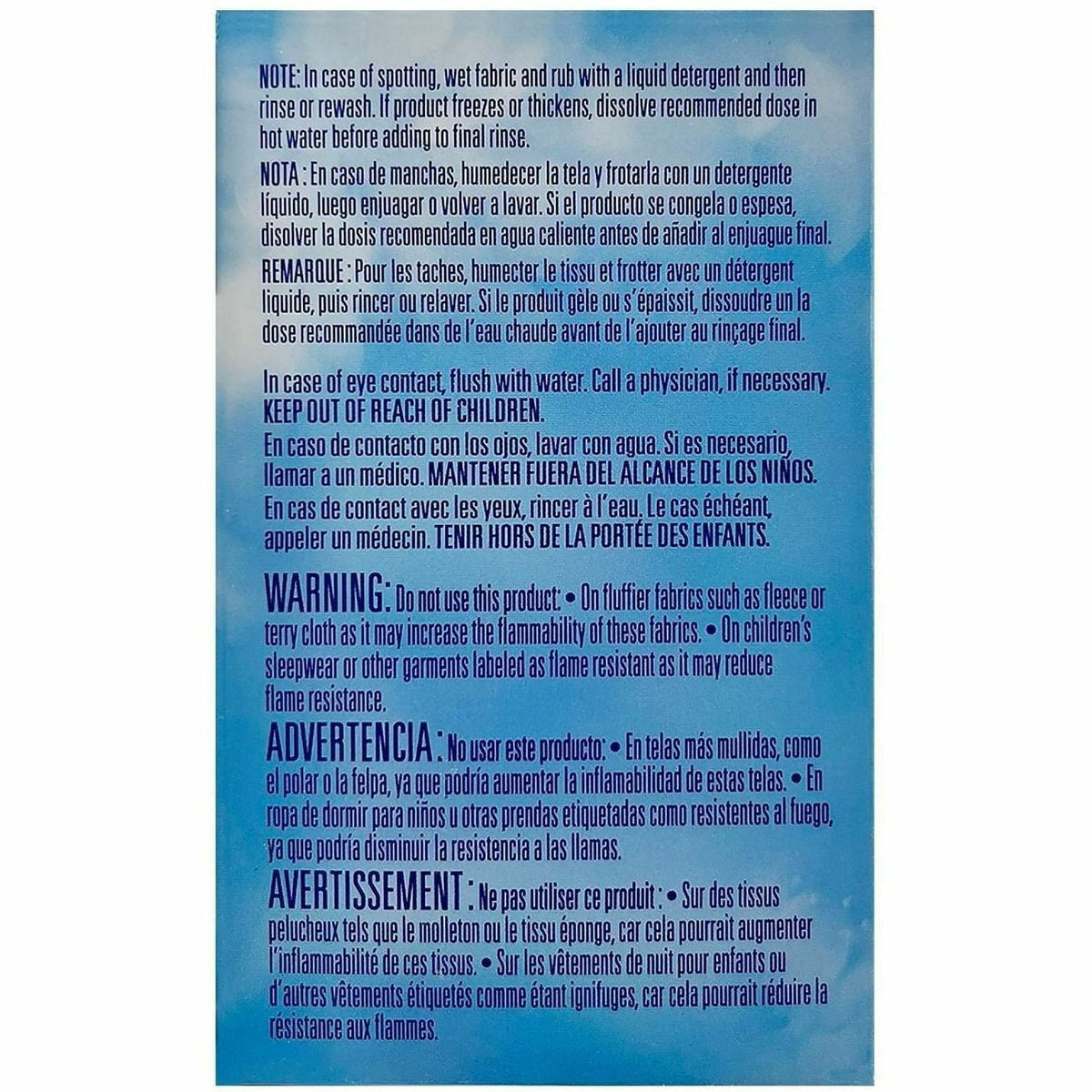 Snuggle Blue Sparkle Single-Use Liquid Fabric Softener