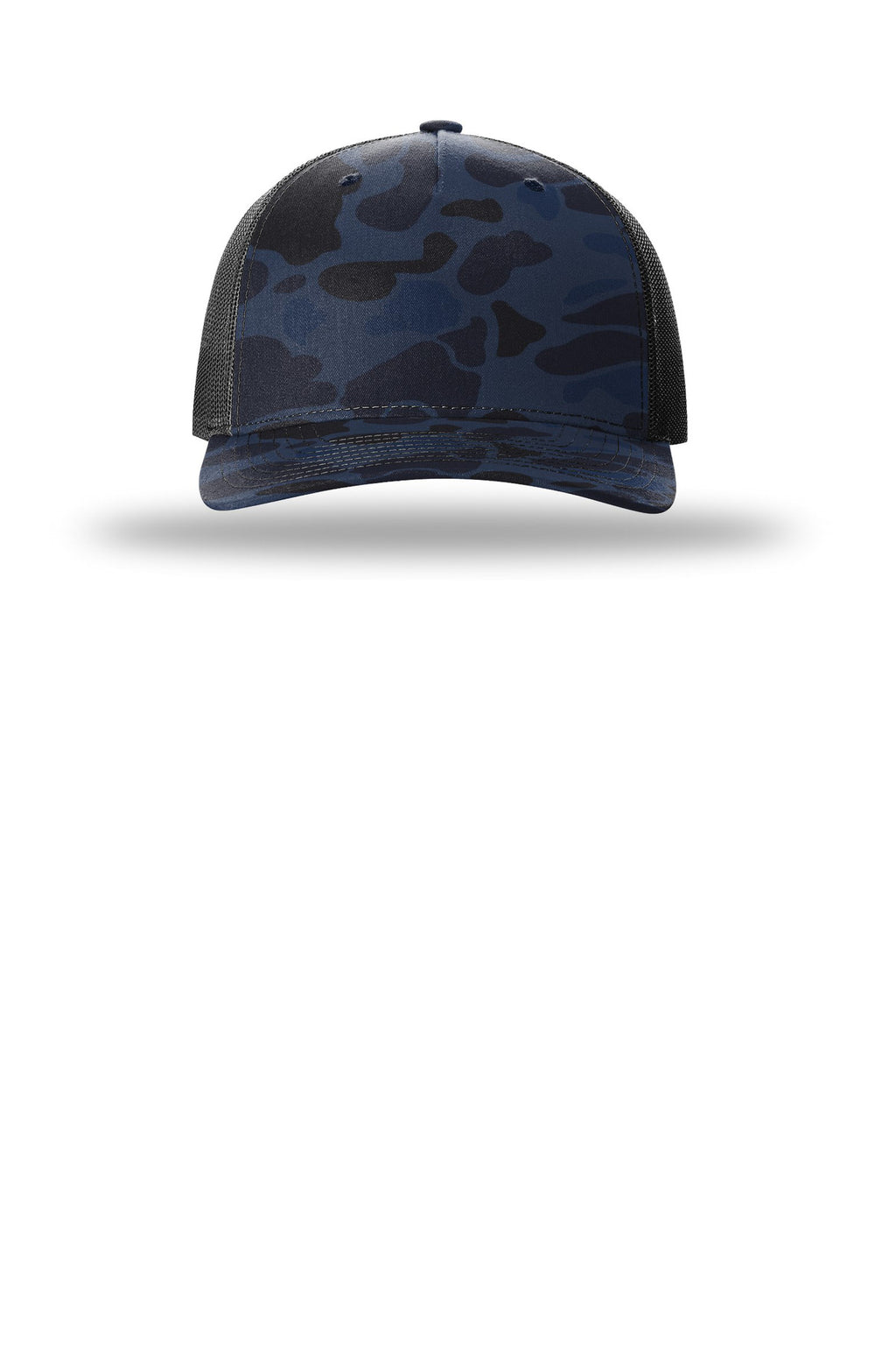 Richardson Printed Five-Panel Trucker – Admiral Duck Camo/ Black