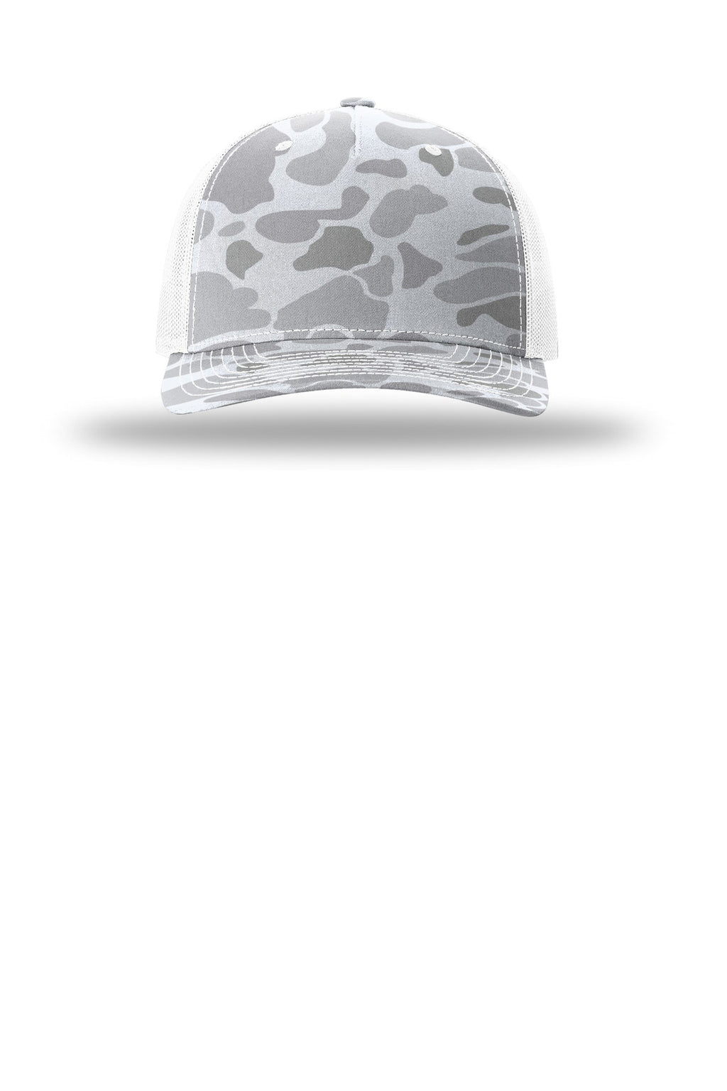 Richardson Printed Five-Panel Trucker – Blizzard Duck Camo/ White