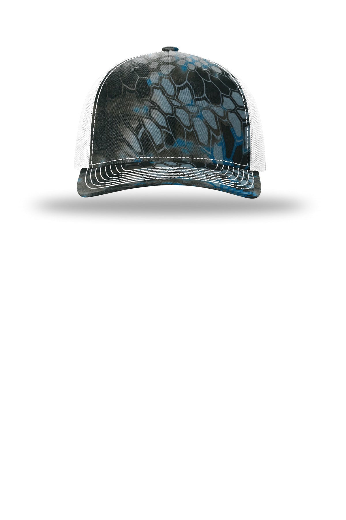 Richardson Printed Five-Panel Trucker – Kryptek Neptune/ White