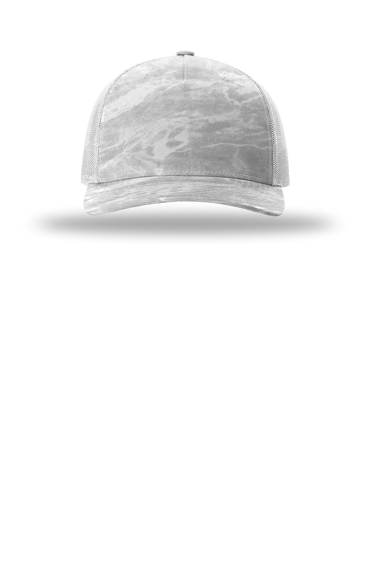 Richardson Printed Five-Panel Trucker – Mossy Oak Elements Bonefish/ Light Grey