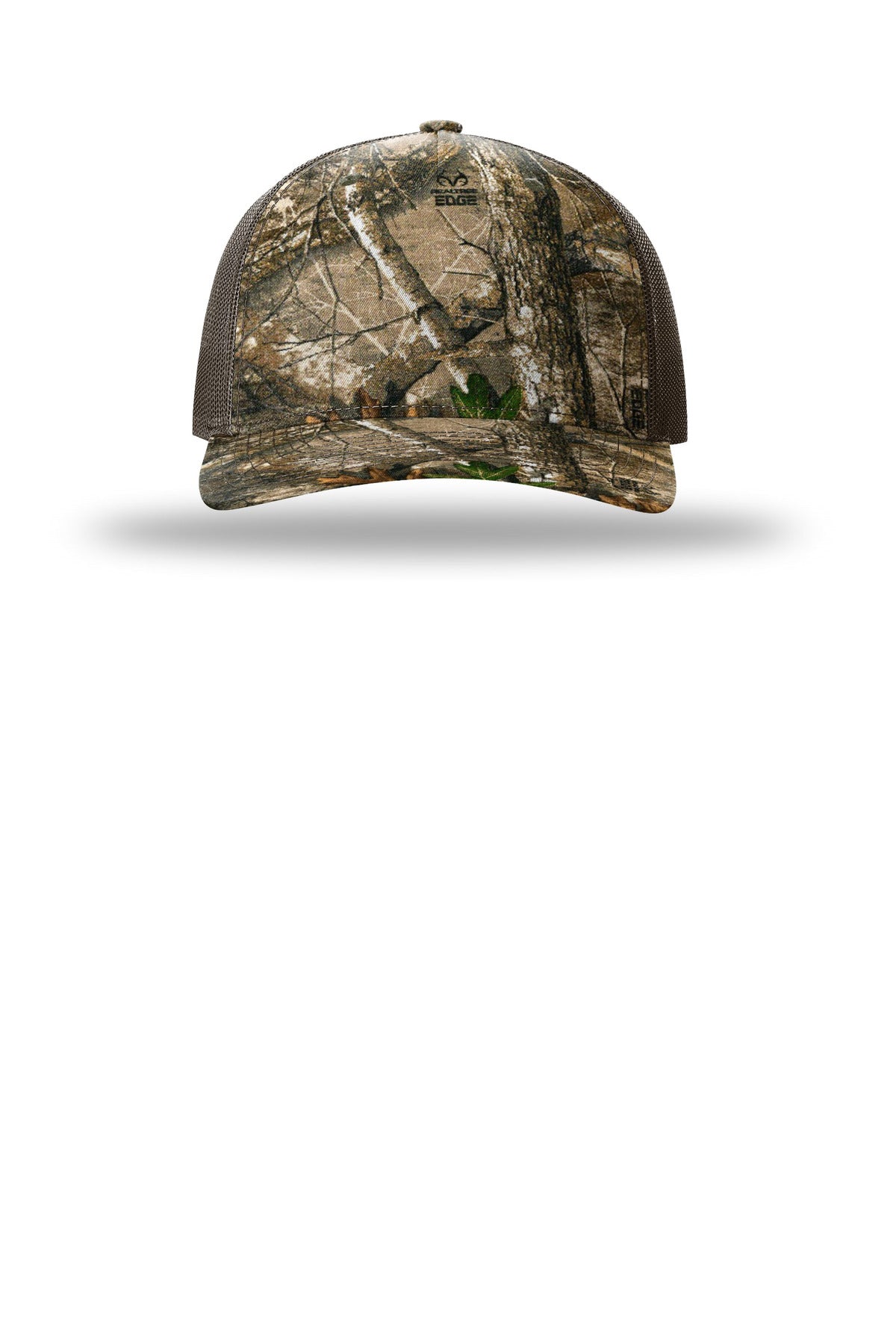 Richardson Printed Five-Panel Trucker – Realtree Edge/ Brown