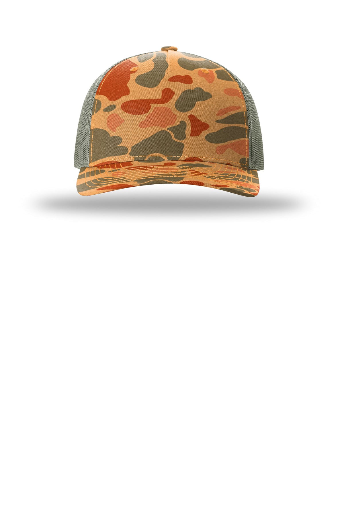 Richardson Printed Five-Panel Trucker – Sienna Duck Camo/ Loden