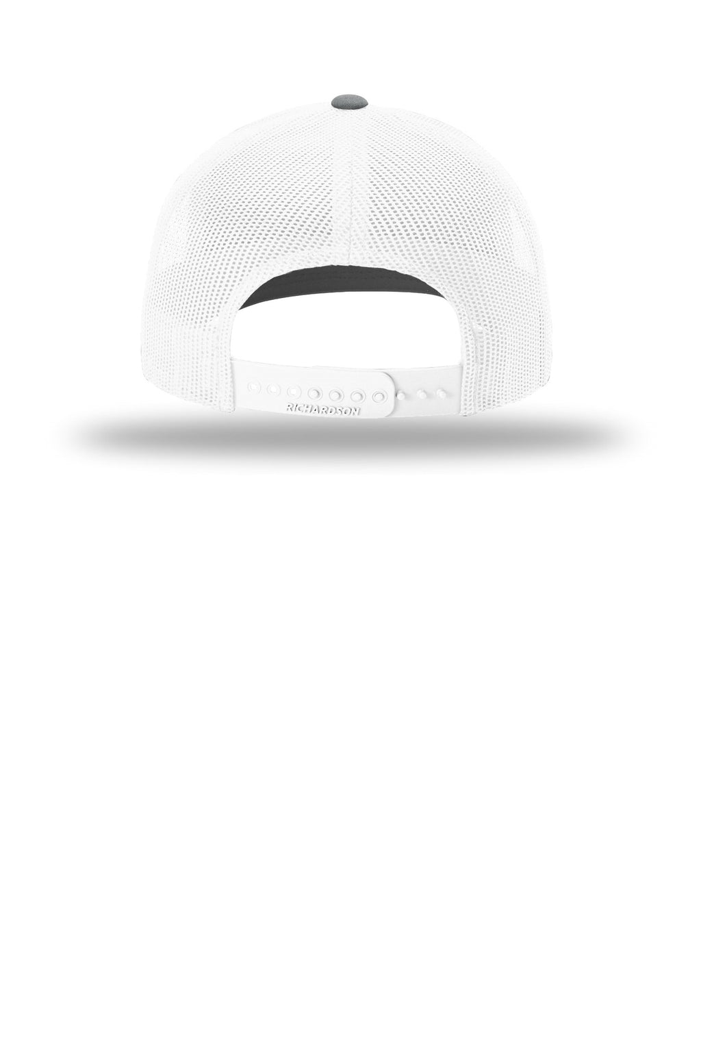Richardson Trucker Cap 112 – Black/ White/ Heather Grey – flat back