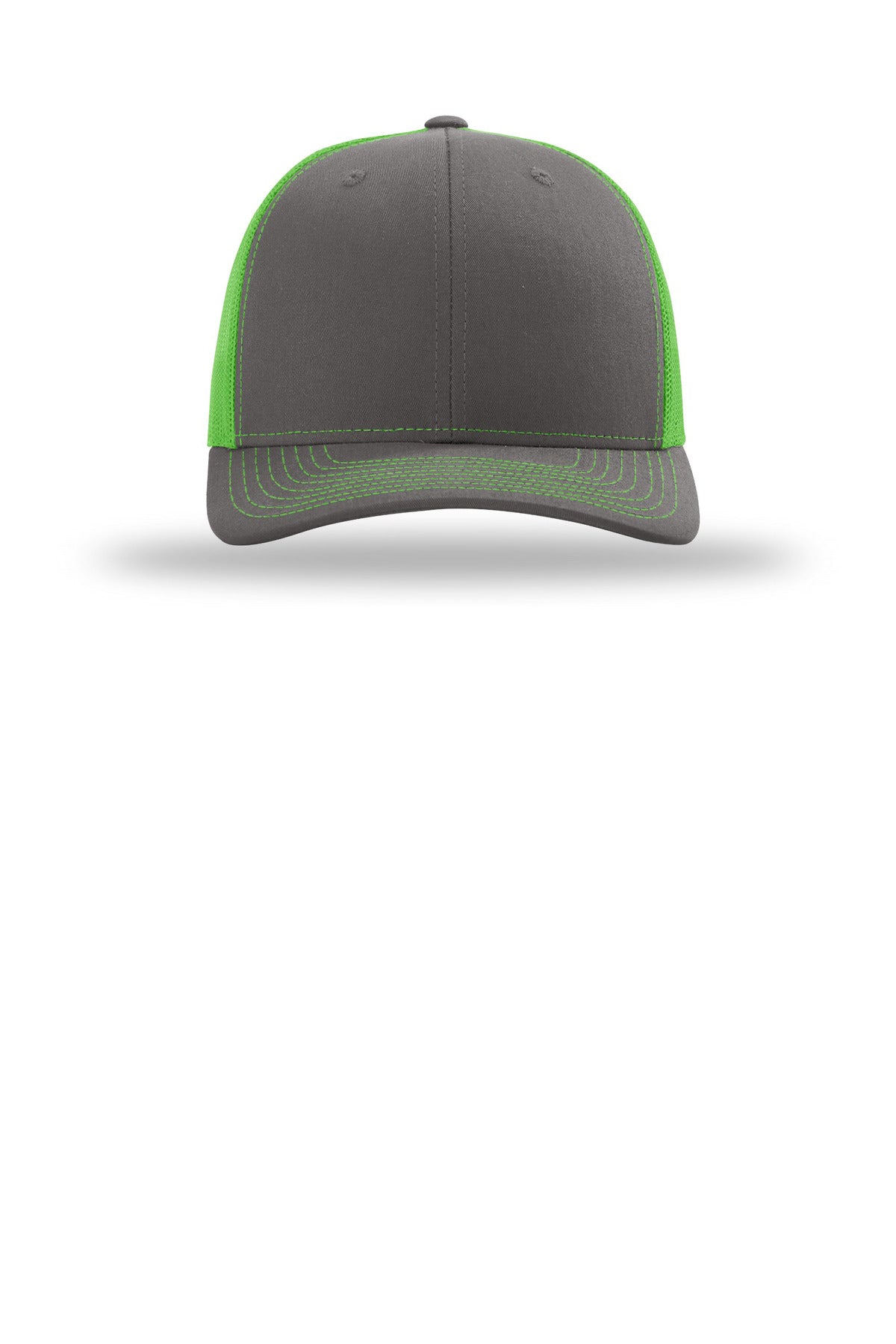 Richardson Trucker Cap 112 – Charcoal/ Neon Green