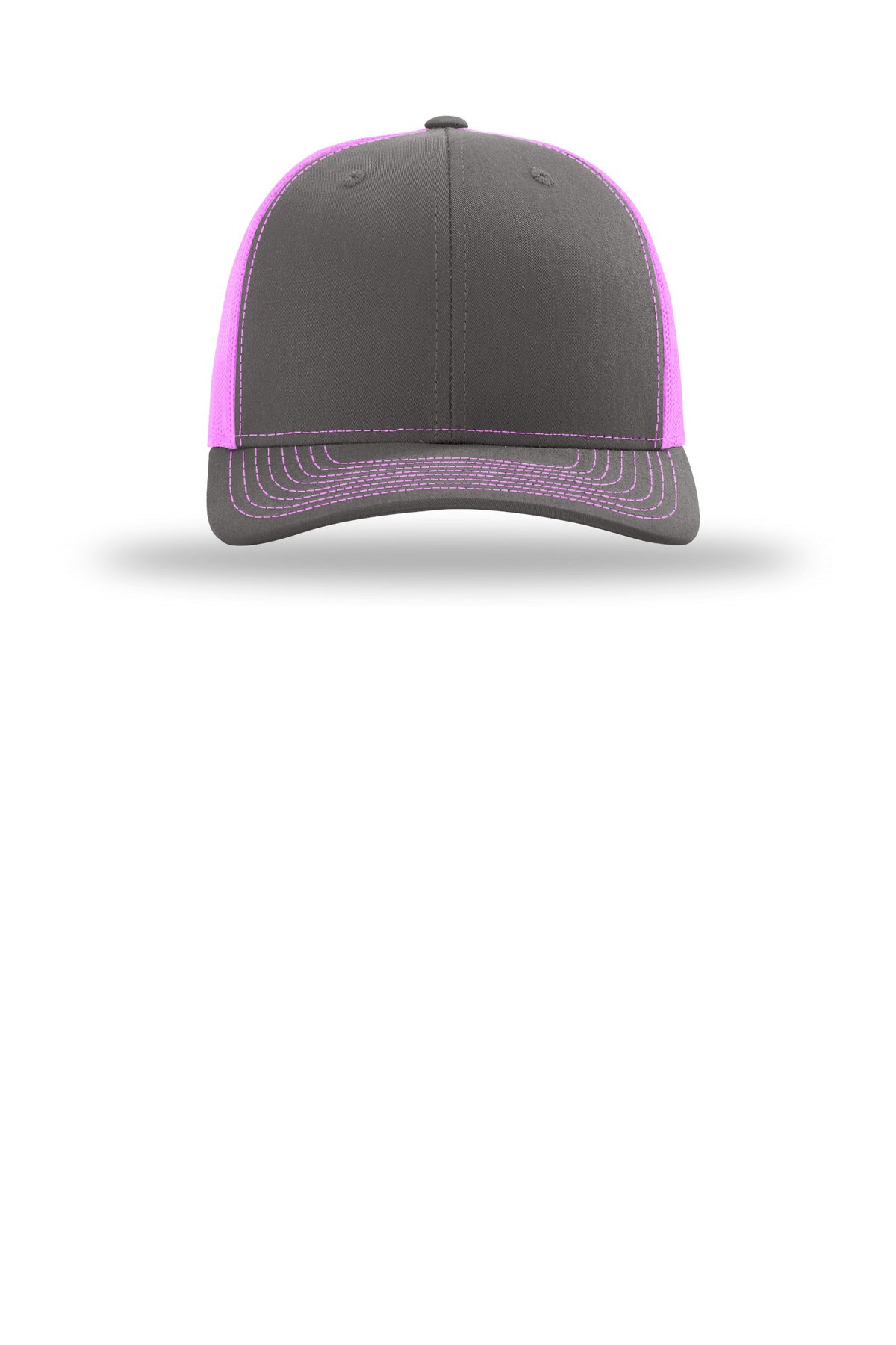 Richardson Trucker Cap 112 – Charcoal/ Neon Pink