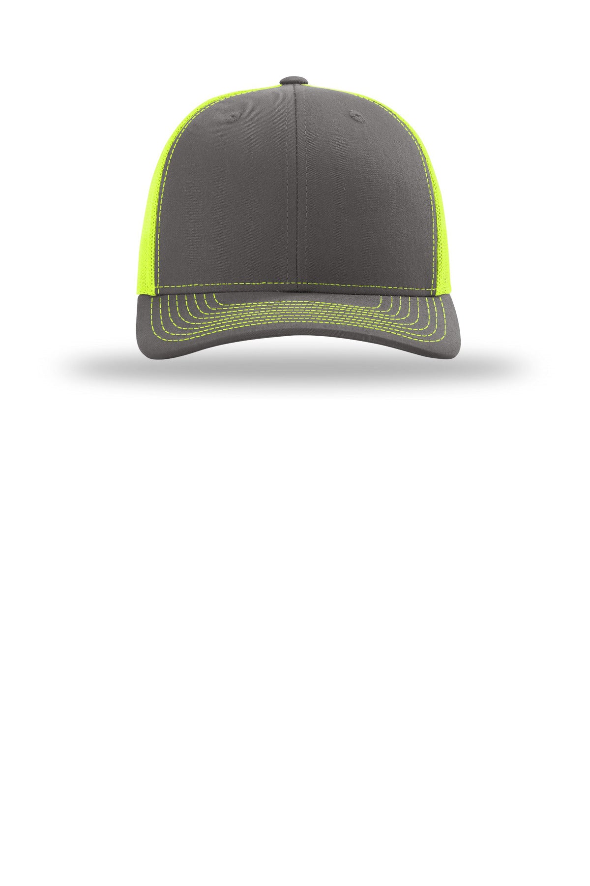 Richardson Trucker Cap 112 – Charcoal/ Neon Yellow