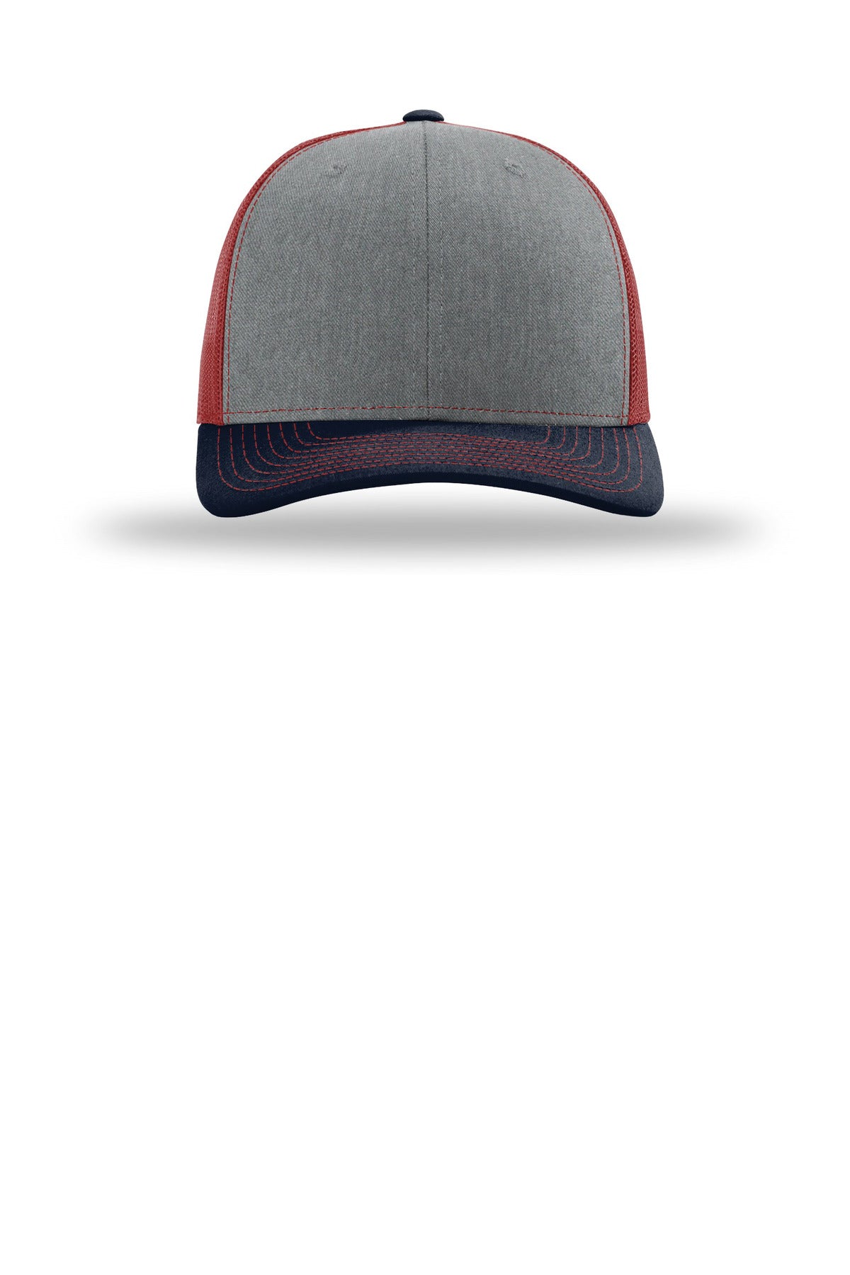 Richardson Trucker Cap 112 – Heather Grey/ Cardinal/ Navy