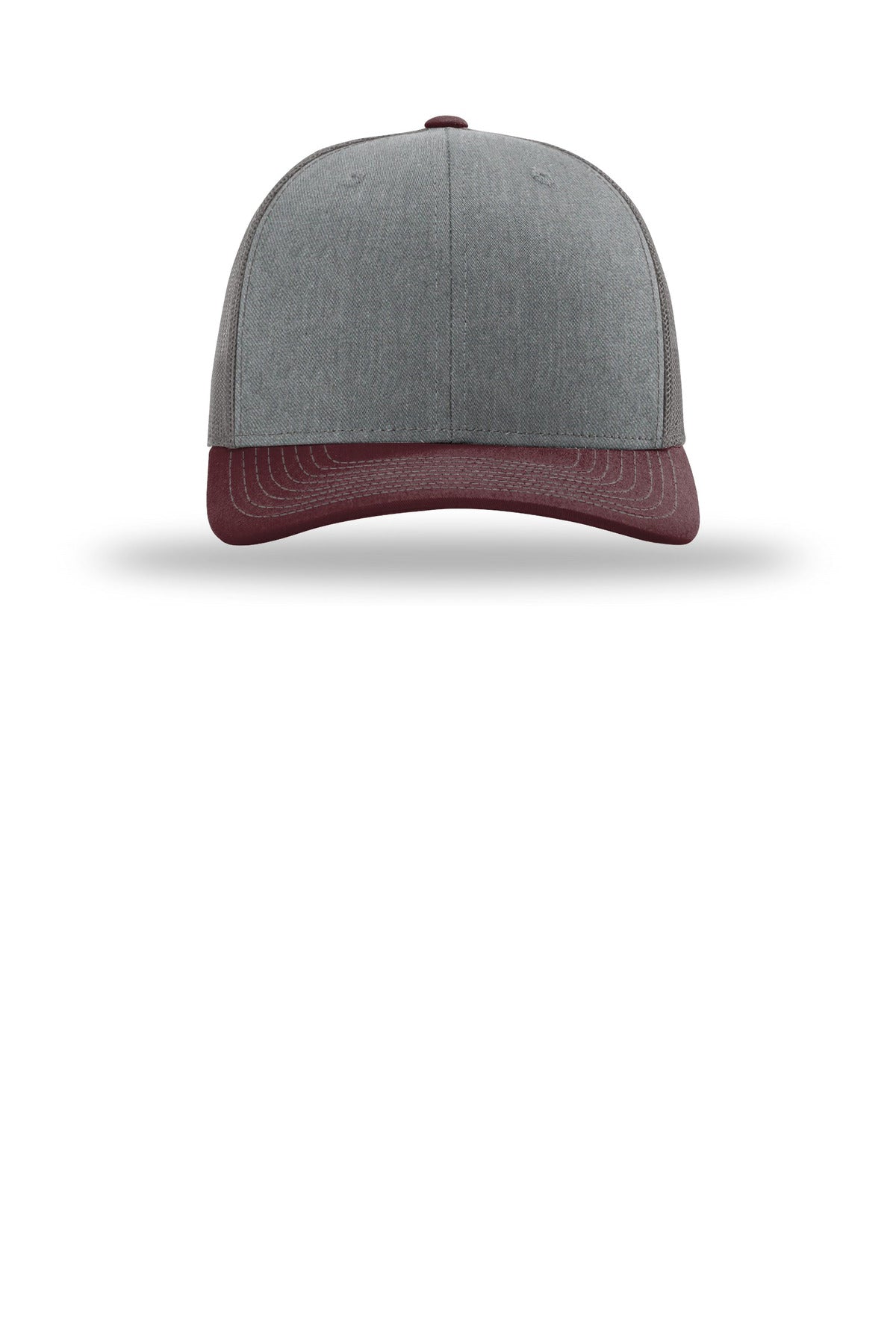 Richardson Trucker Cap 112 – Heather Grey/ Charcoal/ Maroon