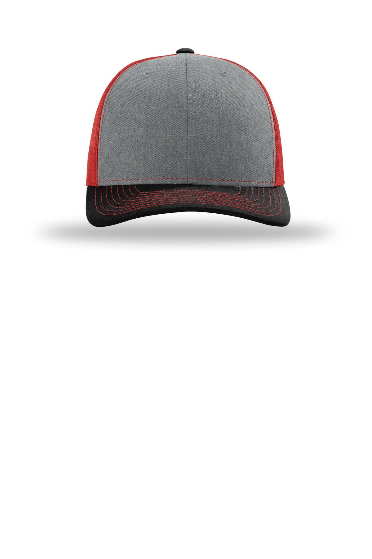 Richardson Trucker Cap 112 – Heather Grey/ Red/ Black