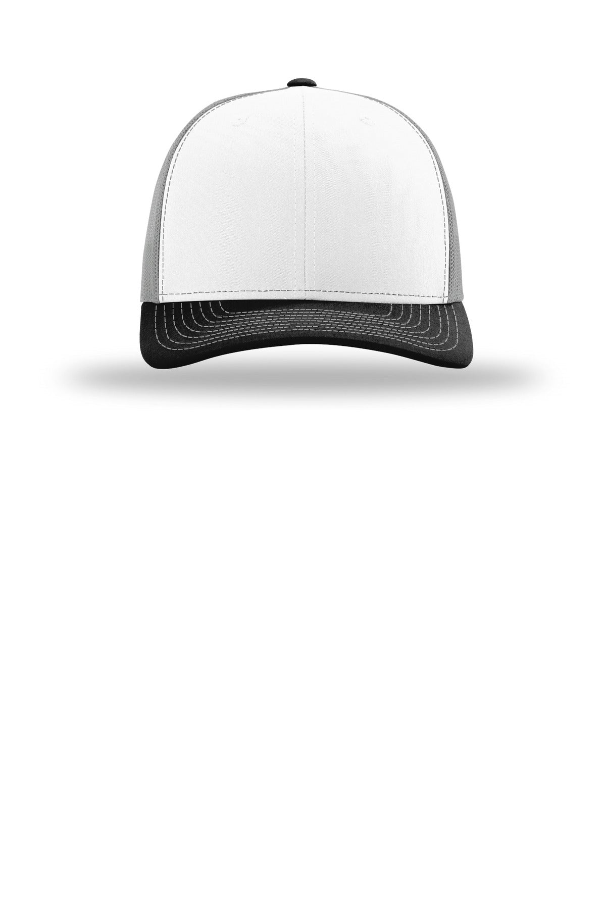 Richardson Trucker Cap 112 – White/ Aluminum/ Black
