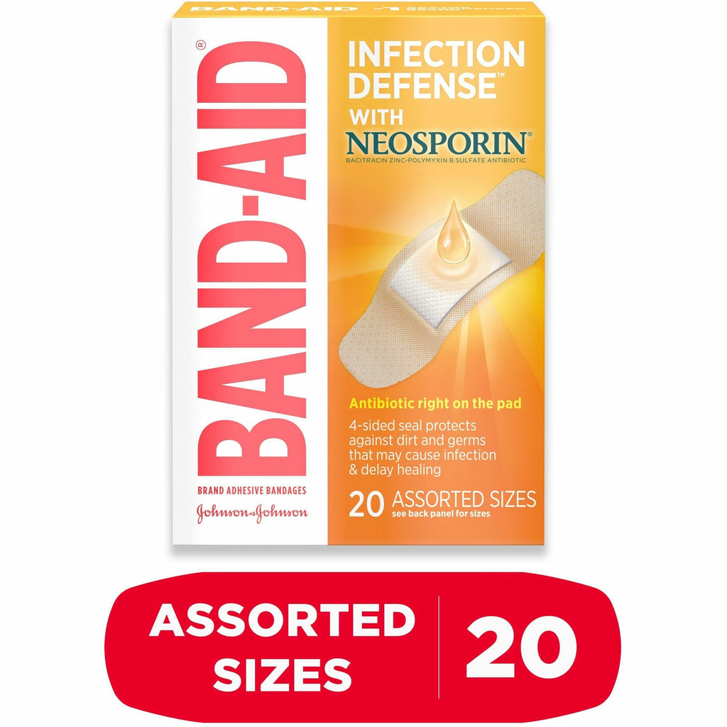 Band-Aid Adhesive Bandages Infection Defense with Neosporin
