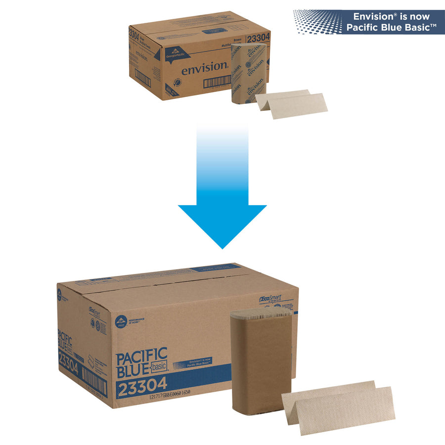 Pacific Blue Basic Recycled Multifold Paper Towel