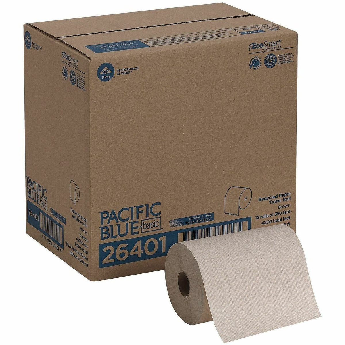 Pacific Blue Basic Recycled Paper Towel Roll