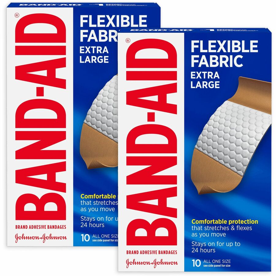 Band-Aid Flexible Fabric Adhesive Bandages - Extra Large